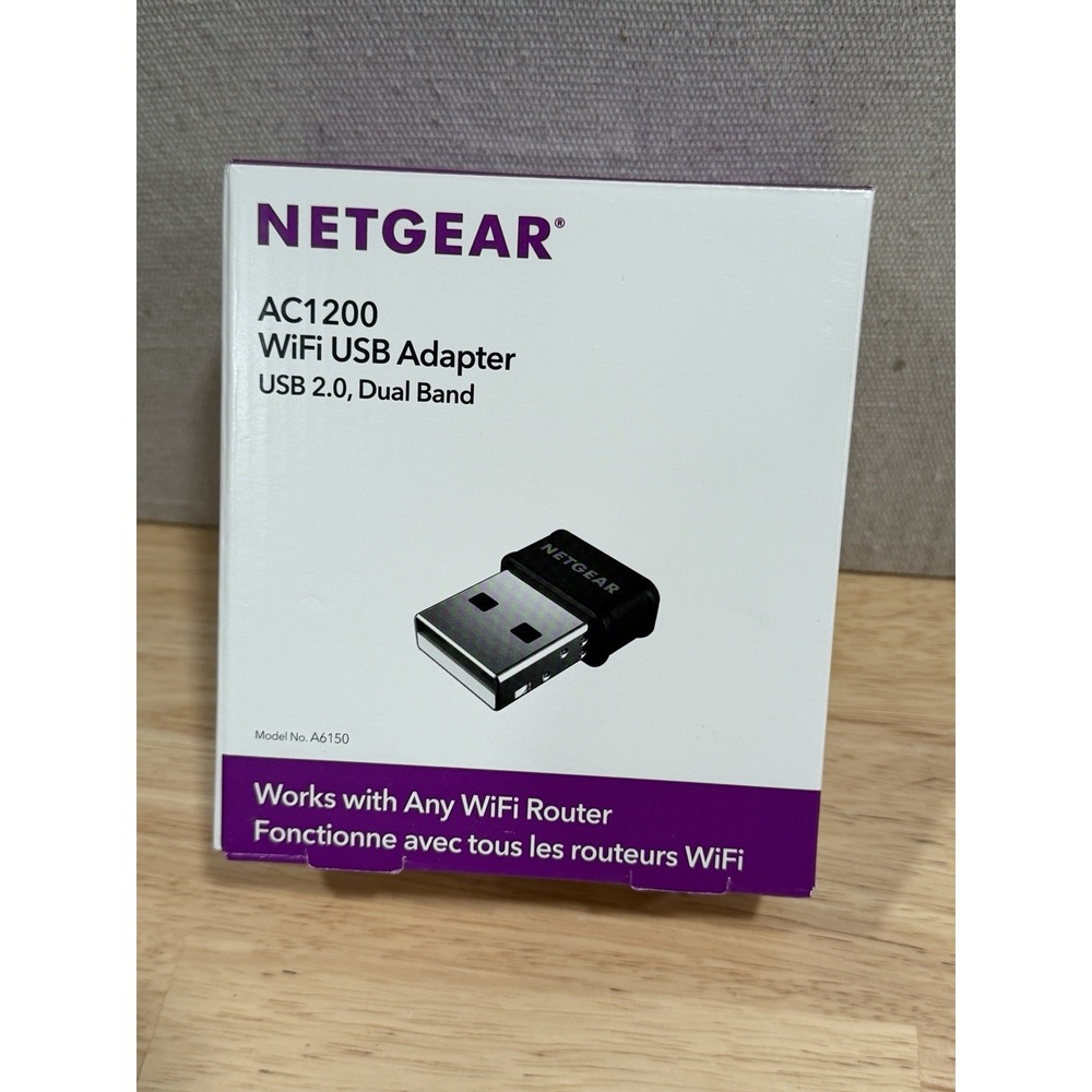 Netgear A6150-100PES AC1200 Wifi USB 2.0 Dual‎ Band Adapter A6150